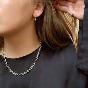 Mejuri Drawn Cable Chain Necklace - Silver